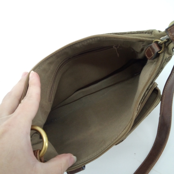 Rosetti Set Vegan Cotton Blend Brown Tan Bundle Shoulder Small Bags Y2K 2000's - Picture 10 of 16